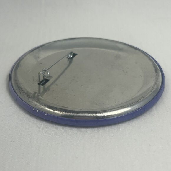 Vintage Minnie Mouse Walt Disney World Pin back Button Purple Sparkles - Picture 3 of 4